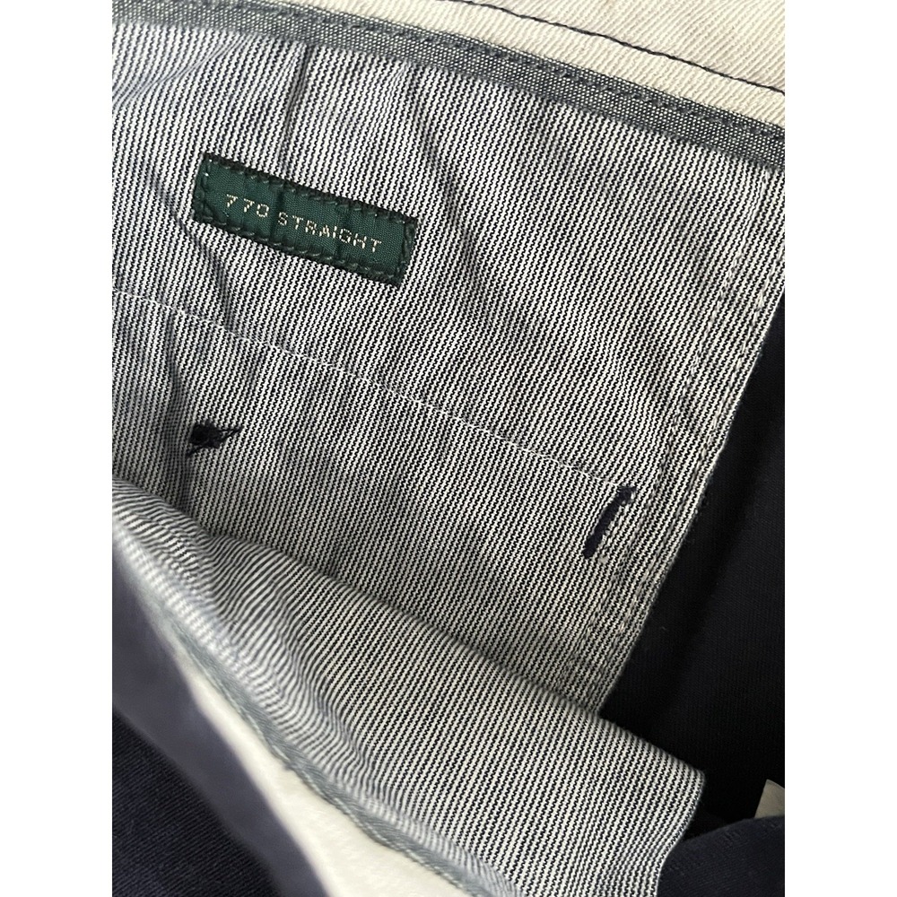 J Crew Oarsman Chino Pants Mens 32x32 Blue 770 Broken In Straight Fit Casual - Picture 6 of 7